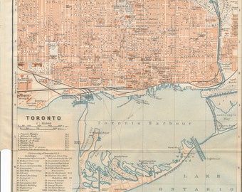 Toronto map | Etsy