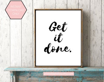 Cute Office Decor Pink Office Decor Work Quote by PrintsbyPhetssy