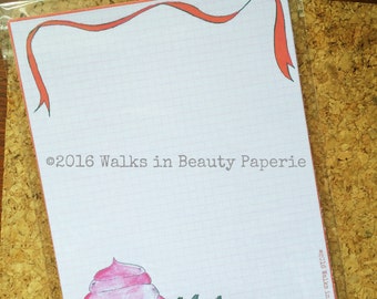 Vintage Cupcake Hand-Drawn Stationery