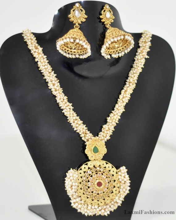 SALE 25% DISCOUNT Pearls Gutta Pusalu Necklace by LaxmiFashions