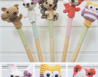 DMC 15213L/2 Woodland Animal Finger Puppets Amigurumi Crochet Pattern