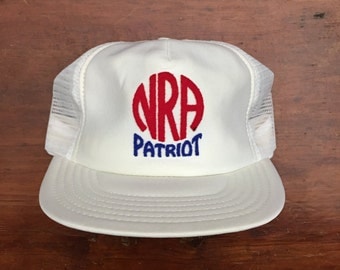 Vintage National Rifle Association of America NRA Patriot Mesh Trucker Hat Snapback Baseball Cap