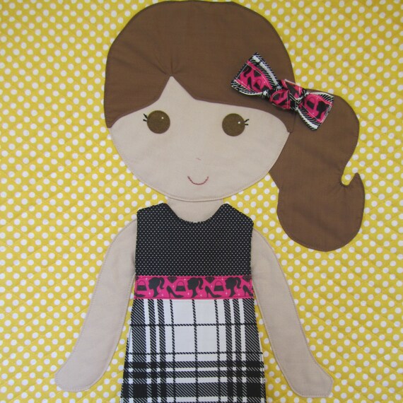 Paper Doll Blanket quilted children's blanket baby