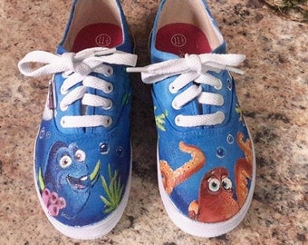 Items similar to Custom Hand Painted Shoes - Finding Nemo on Etsy