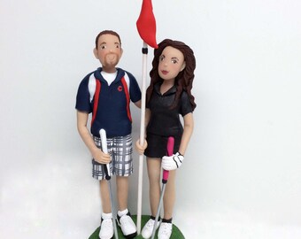 Custom Golfing Cake Topper Wedding Toppers from your Ideas and Photos