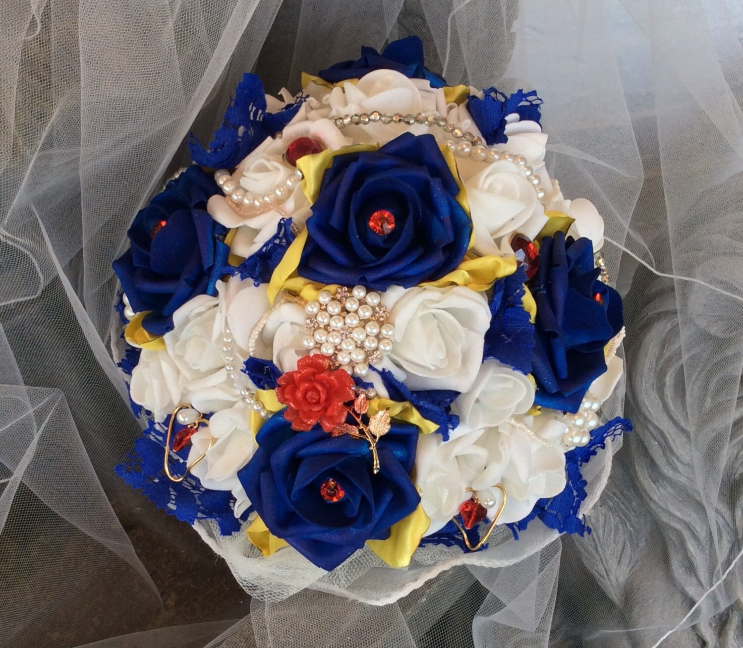 Beauty and The Beast Wedding BouquetBridal by ModernWeddingTrends