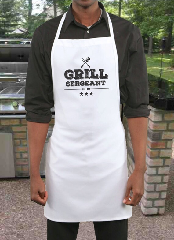 Grill Sergeant Apron BBQ Apron Mens Apron Gift for Him