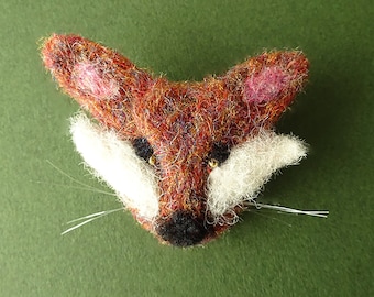 Fox Brooch Pin, Needle Felted Animal, Anniversary Gift, Fox Jewelry, Woodland Animal, Brooch, Rustic Jewelry, Handmade Jewelry, Fox Gifts