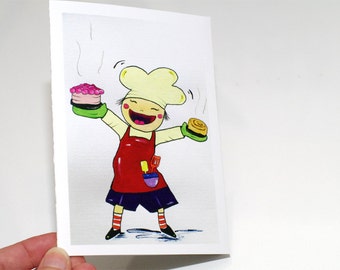 Birthday card for a chef husband Special Birthday card wife Anniversary card for husband Boyfriend Girlfriend Thank you card Unique card