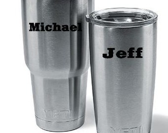 Yeti Decal/ Yeti Tumbler Decal / Custom Yeti Decal / Yeti Name Decal / Name Decal / Yeti Colster decal / Mens Decal