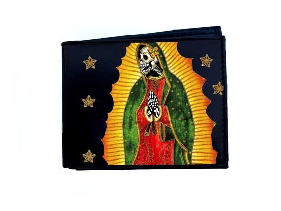 Santa Muerte Virgin Skull Face Wallet