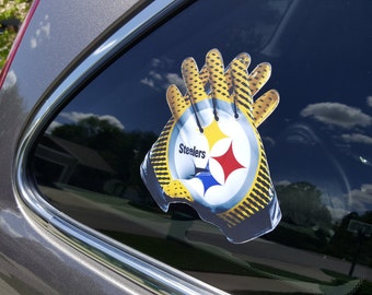 Limited Edition Pittsburgh Steelers "Glove" Vinyl Decal Sticker Free Fast Shipping! Best Selling Style! Buy 2 Get 1 Free! #1 Steelers Decal