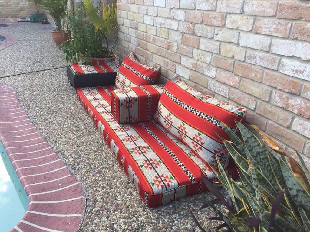 2 pillow arabic/middle eastern floor seating by Amoosha on Etsy