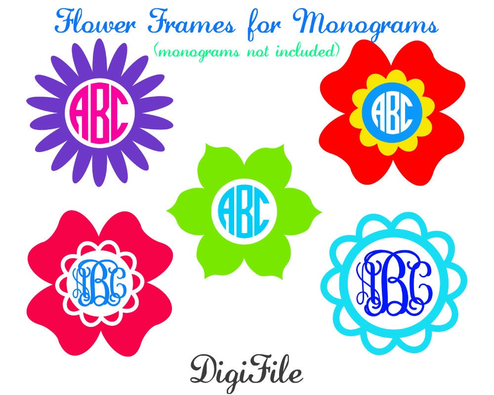 Free Free 59 Monogram Frame Free Flower Svg Files For Cricut SVG PNG EPS DXF File