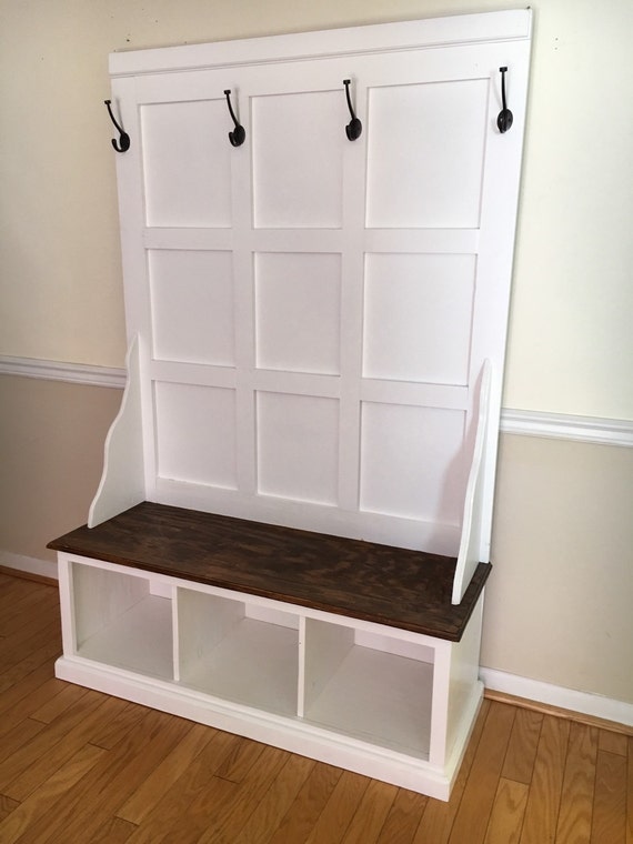 Mudroom Bench Coat Rack Entryway Hall Tree