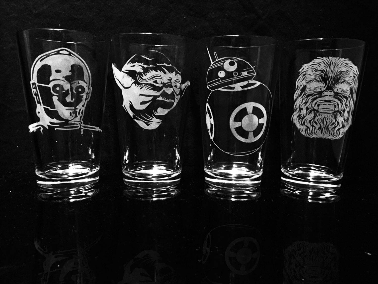 Star Wars Pint Glasses Set Of 4