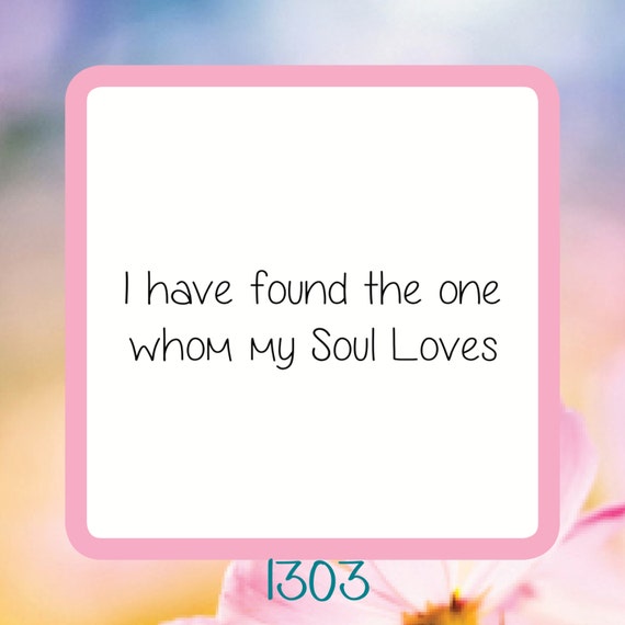 Download I Have Found The One Whom My Soul Loves- Reusable Craft ...