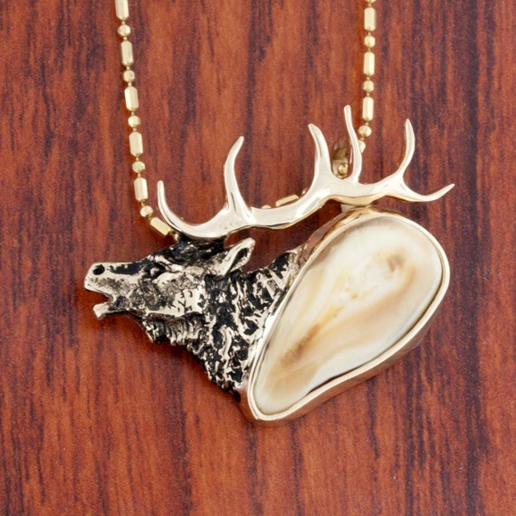 Elk Ivory Necklace Elk Tooth Necklace Elk Ivory Pendant Elk
