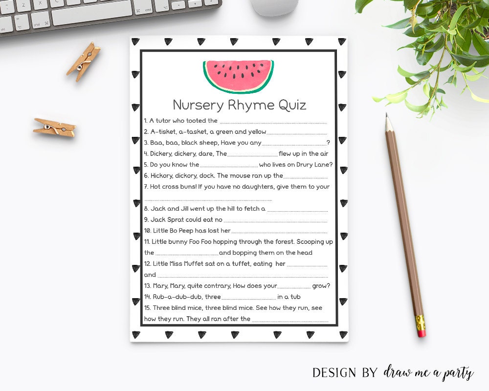 Watermelon Nursery Rhyme