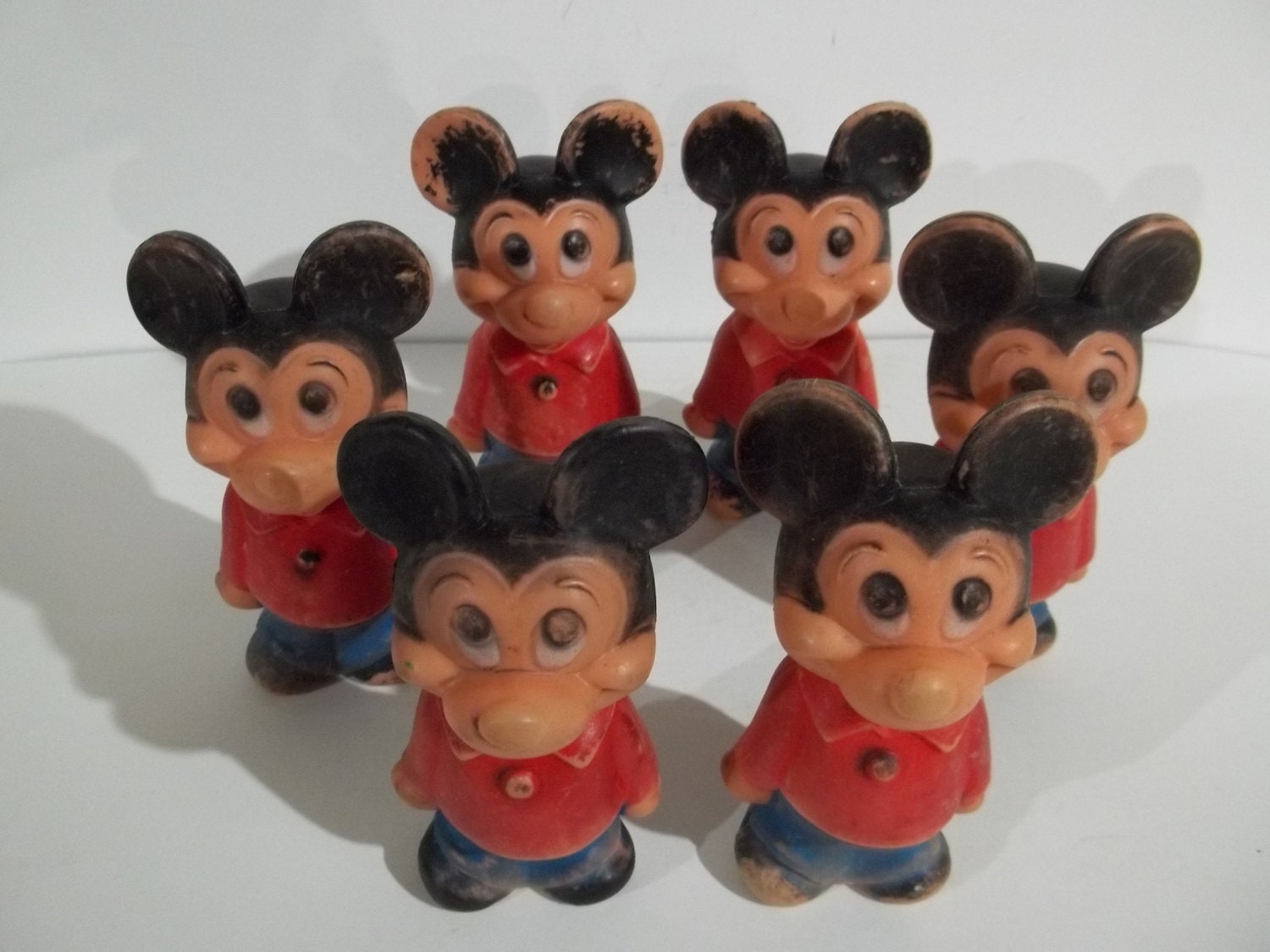 Vintage Plastic Mickey Mouse Figure FREE SHIPPING