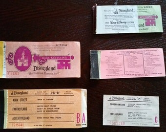 unique disneyland ticket related items etsy