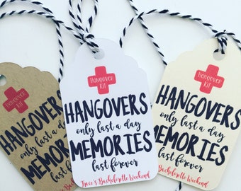 Hangover Kit Gift Tags