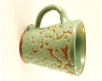 6oz Handmade Wheel thrown Ceramic Espresso Cup