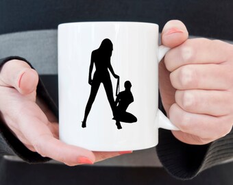 Slave coffee mug, BDSM, slave girl, coffee mug, coffee cup, gifts for him, gifts for her, gifts under 20, LGBT, domination, submissive