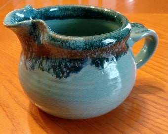 Custom handmade ceramic pitcher, Pottery gravy pitcher, Syrup pitcher, Cream pitcher