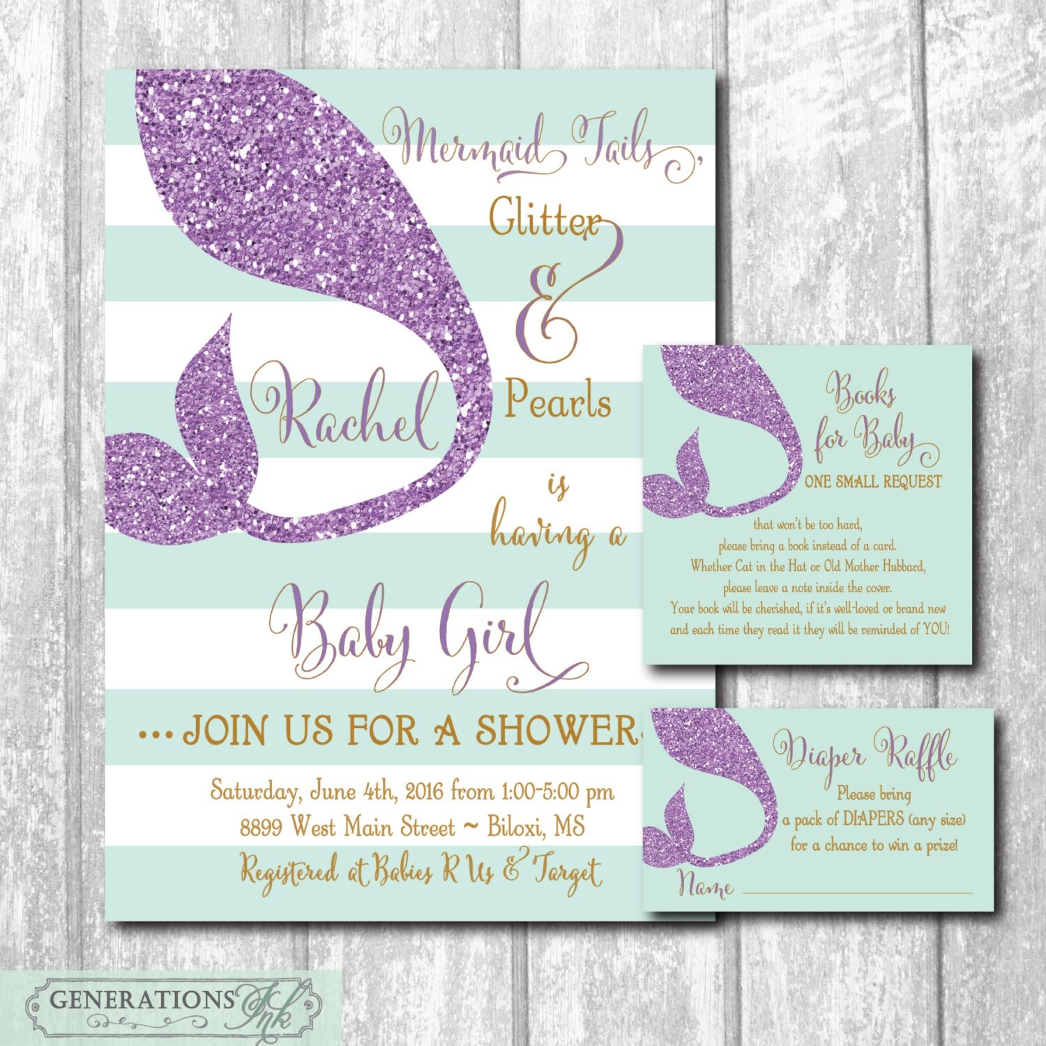 Diaper Raffle Baby Shower Invitation Wording 7