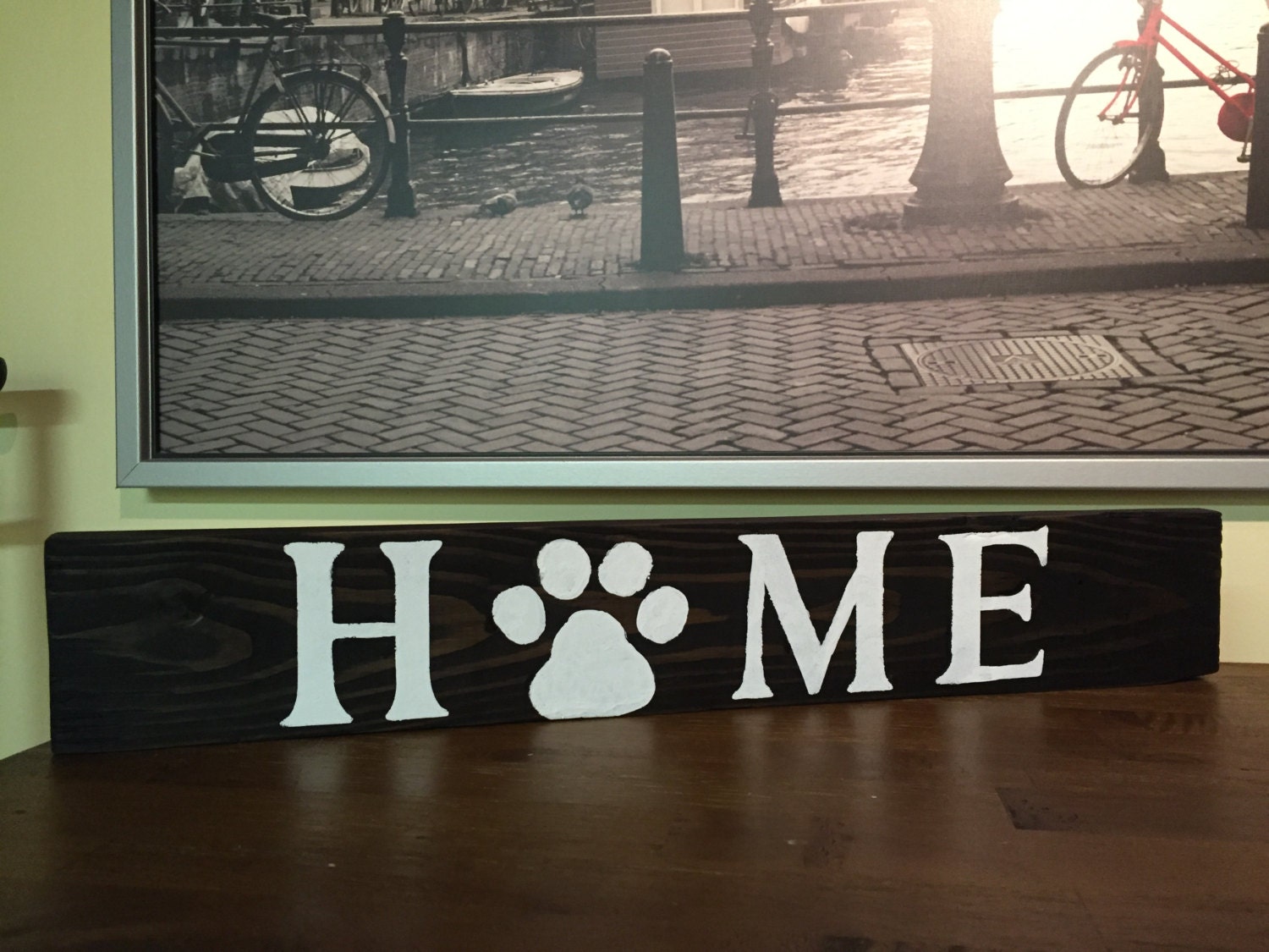 Handmade Custom Wood Paw Print Home Sign Rustic By VisionsofValor   Il Fullxfull.923481420 5ef2 