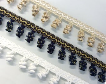 Pompons Fringe size 50mm Made in Italy
