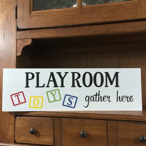 Playroom Sign Toy Room Sign Kids Room Decor Kids Wall Etsy