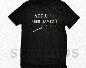 Accio Theo James shirt Divergent Shirt Funny Spells Harry Potter shirt t-shirt black km24 shirt