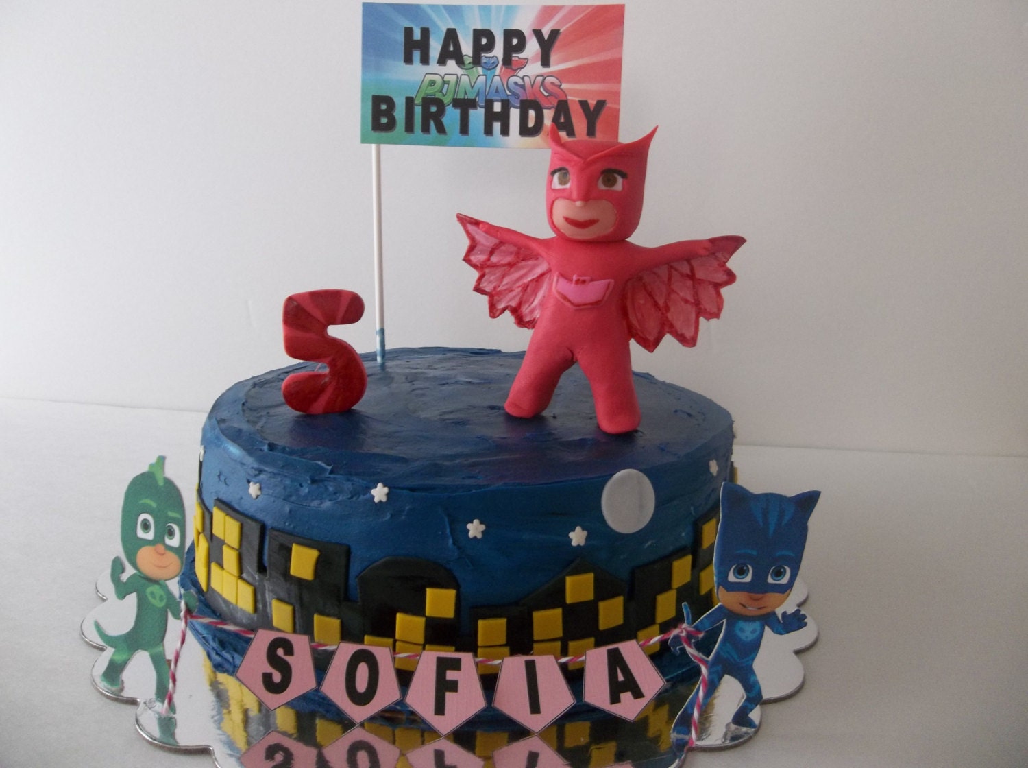 PJ Masks Cake Topper PJ Masks Fondant Cake Topper