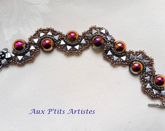 bracelet "Céléna" khéops silver et dom crystal santander