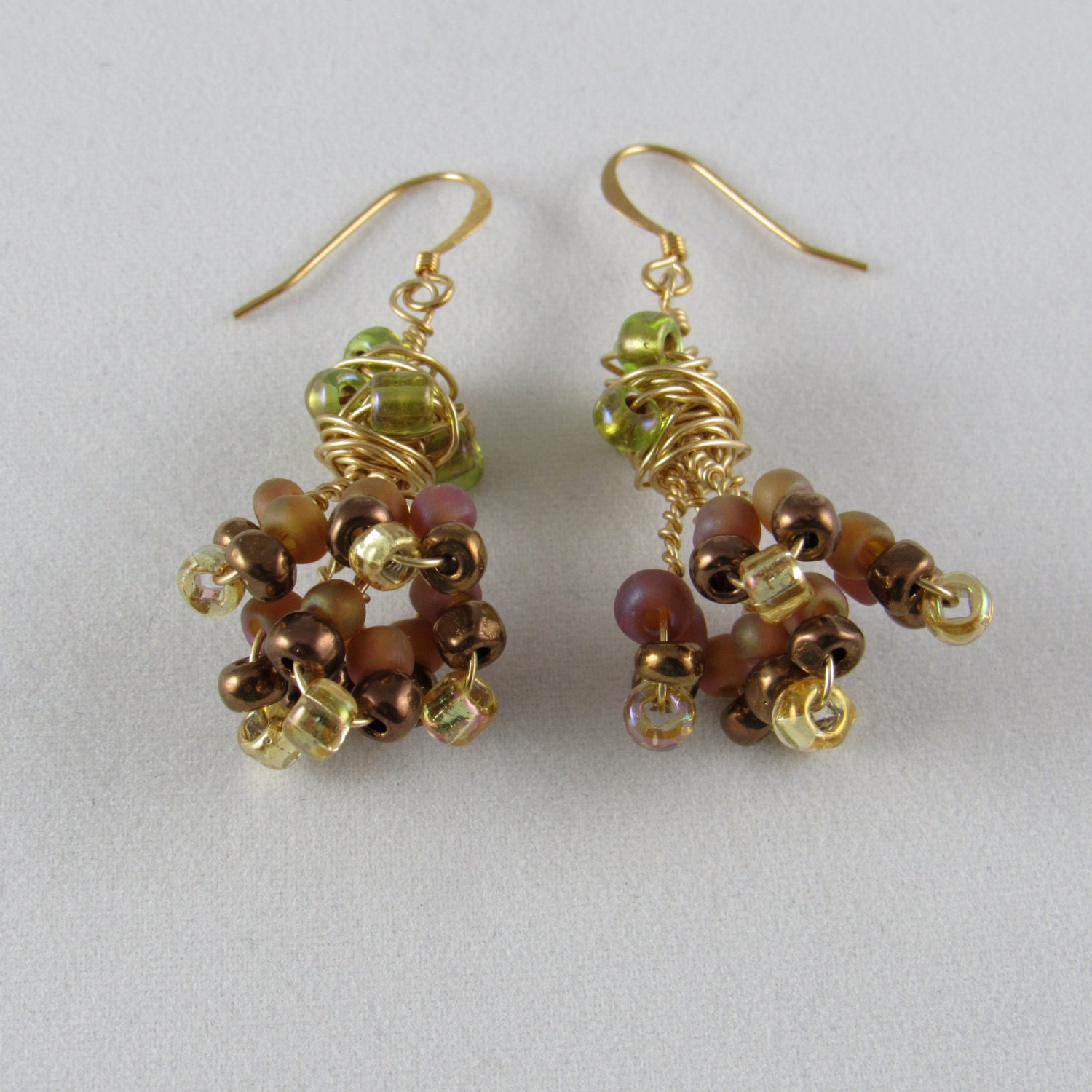 Earrings Wire Danish Cluster Earrings Woman's Cluster