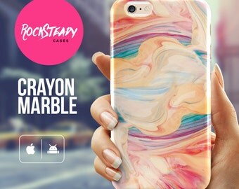 Marble iPhone 6 Case, iphone 7 case, Crayon Marble Iphone 6 Plus, Samsung Galaxy S7, S6 case, Marble iPhone 5C case,