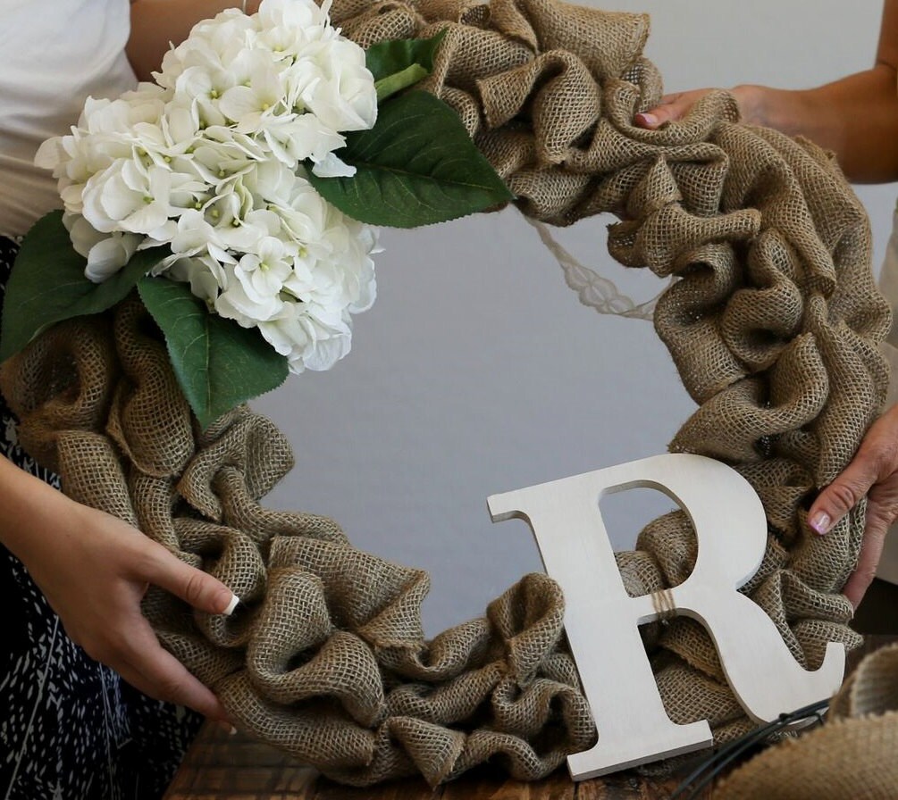 DIY Craft Kit Create your own Wreath Burlap Wreath