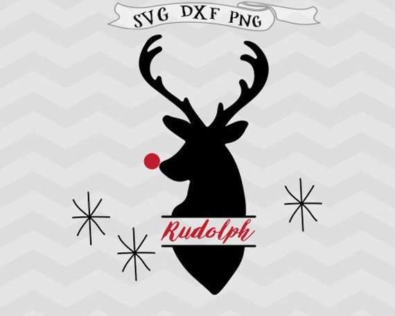 Download Rudolph SVG deer monogram svg Reindeer svg deer svg Cutting