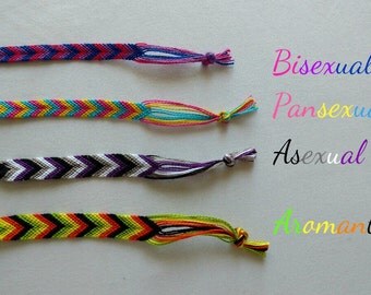 ON SALE: Larger Sexuality Bracelets // Bisexual, Pansexual, Asexual, Aromantic, Demisexual, Abrosexual