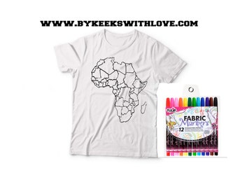 black planet colouring t shirt