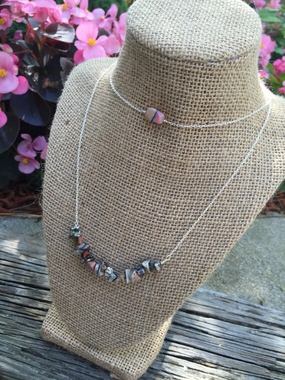 Items similar to Double strand beaded necklace with beautiful natural ...