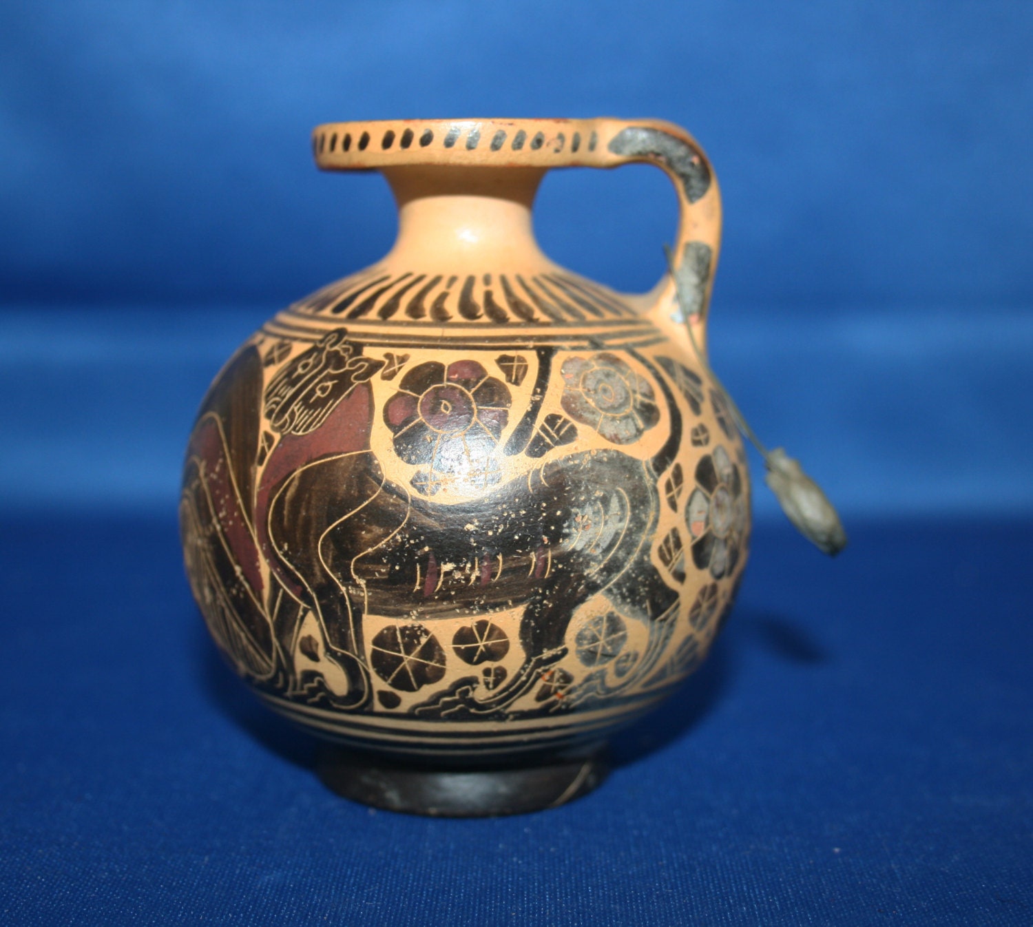 Vintage Handmade Greek Vase Museum Copy No 531 B 580 BC Ceramic Greek   Il Fullxfull.887433660 Elia 