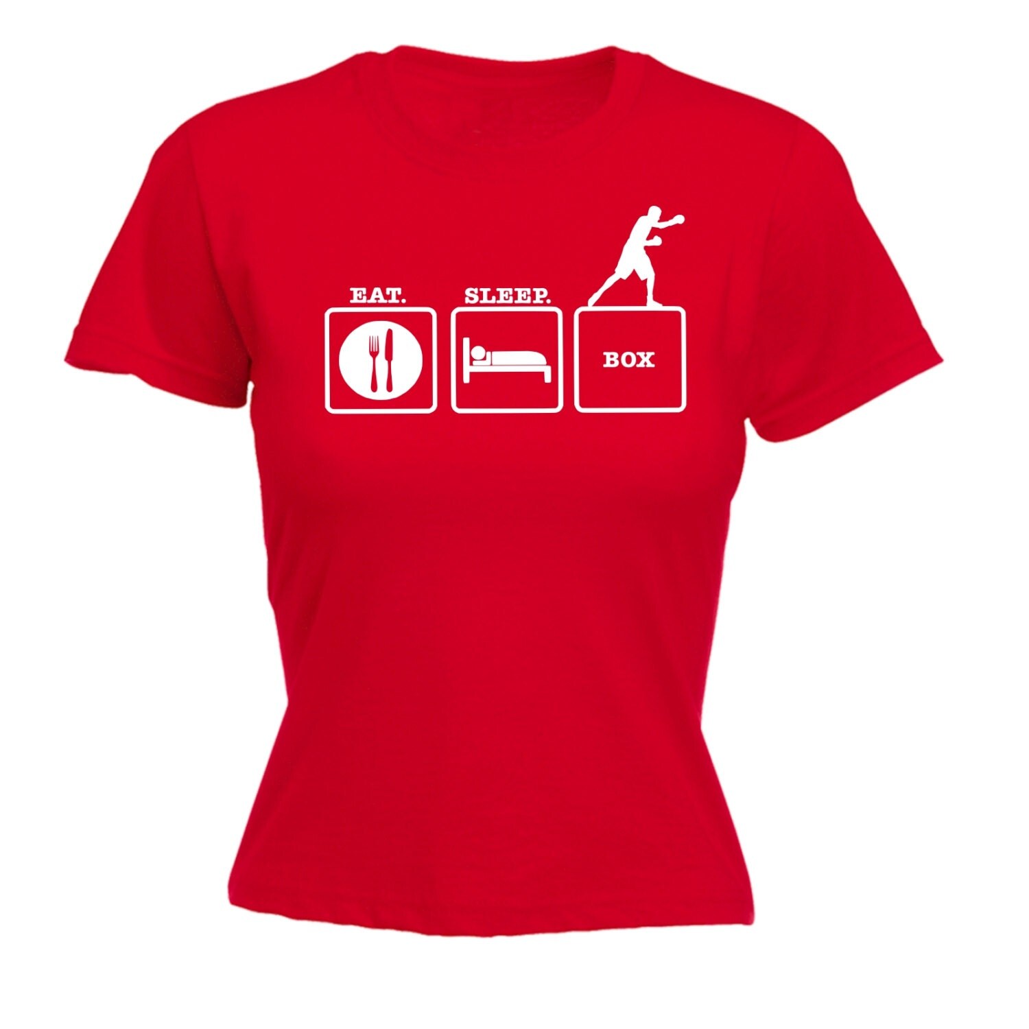 Boxing Women's Tshirt Ladies Fitted Boxer TShirt Box Club