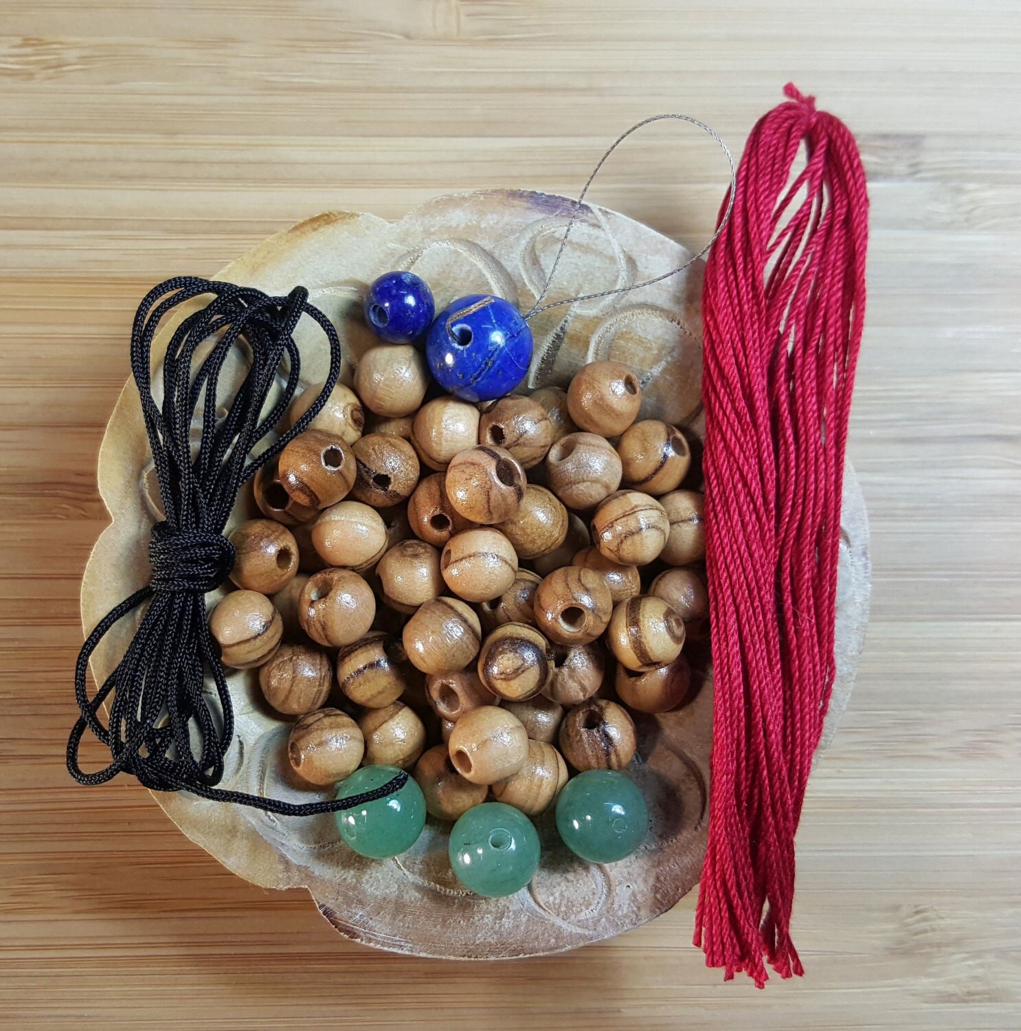 DIY Mala Kit Olivewood