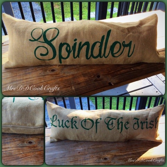 Irish Pillow Double Sided Pillow Lumbar Pillow St Patrick