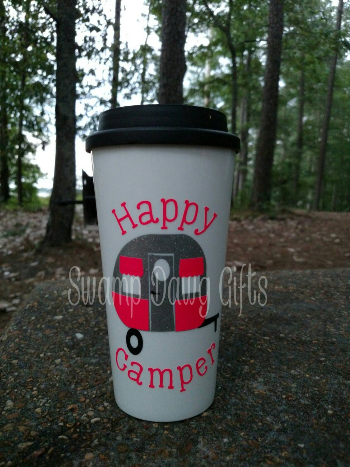Happy camper coffee cup happy camper coffee mug happy camper