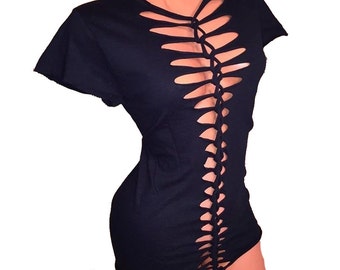 corset style t shirt