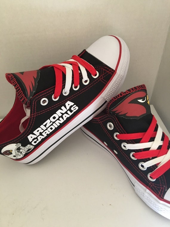 Arizona cardinals tennis shoes by sportshoequeen on Etsy